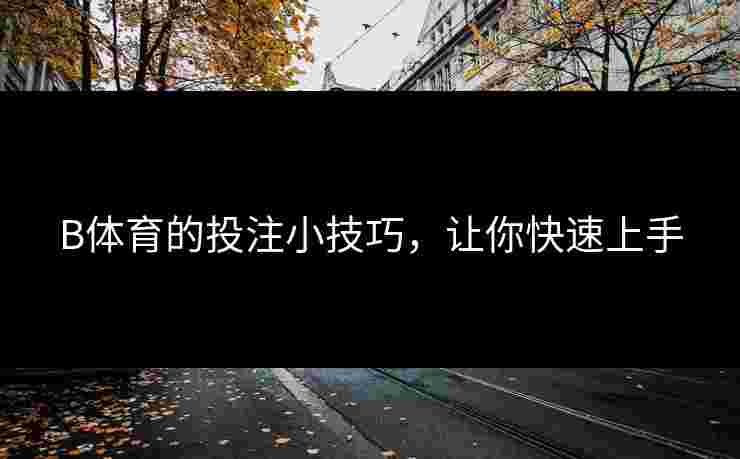 B体育的投注小技巧，让你快速上手