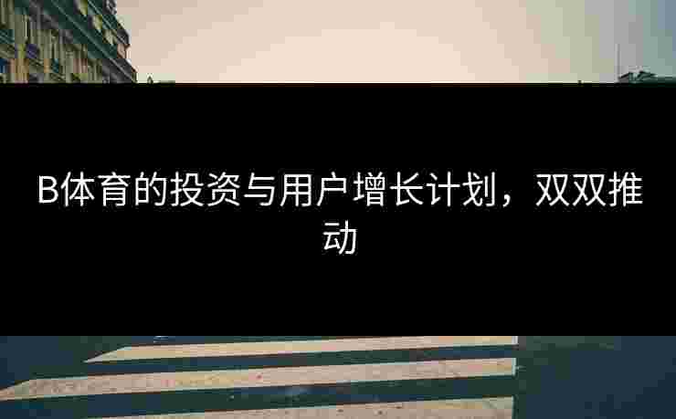 B体育的投资与用户增长计划，双双推动
