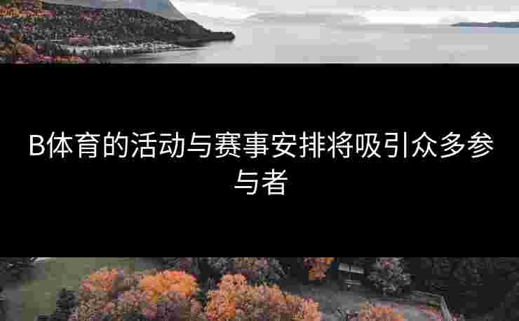 B体育的活动与赛事安排将吸引众多参与者